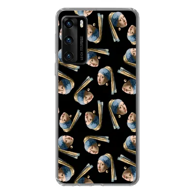 Produktbild von MuchoWow® Handyhülle Schutzhülle Hülle für Huawei P40 Das Mädchen mit dem Perlenohrring - Muster - Vermeer Silikon Softcase Handy Hülle - Handytasche