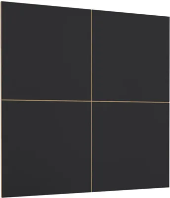 Produktbild von Wandpaneel CELINE 146x1,5x146cm wotan eiche - schwarz matt
