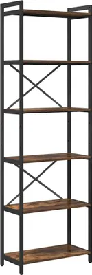 Zdjęcie produktu dla Regał na książki vidaXL, dąb wędzony, 60 x 30 x 189,5 cm, materiał drewnopochodny