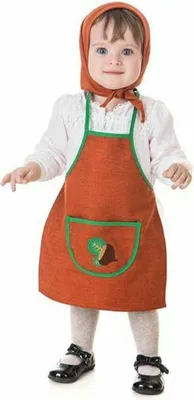 Image de Déguisement pour enfants vendeur de marrons vert orange - 12 mois