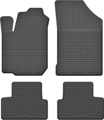 Image de Lot de 4 tapis de sol en caoutchouc, universels pour : Kia Picanto II JE à hayon (2011-2017)