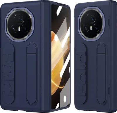 Immagine prodotto di Custodia con cinturino per Honor Magic V3 con protezione dello schermo, supporto e cerniera integrati, blu