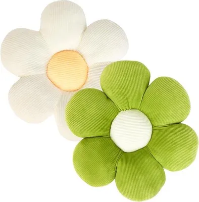 Produktbild von Famanu Blumenboden-Kissen 40 cm - Weiches, plüschiges Blumenblattkissen für Zuhause