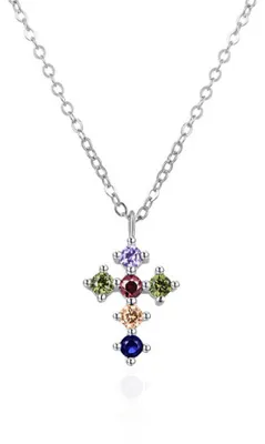 Produktbild von Silberne Halskette mit einem Kreuz AGT-N002C ( Kette, Anhä nger)
