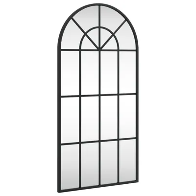Obrázek produktu pro vidaXL Nástěnné zrcadlo černé 40x80 cm Zakřivené železo