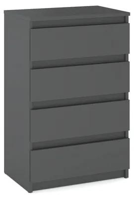 Obrázek produktu pro Komoda „HIT“ 4 zásuvky 60 CM matně šedá