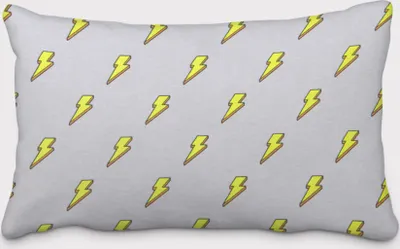 Produktbild von SCHÖNER LEBEN. Kissenhülle Blitze grau neon gelb verschiedene Größen Größe 60x80cm (HxB) 60x80cm (HxB) Größe