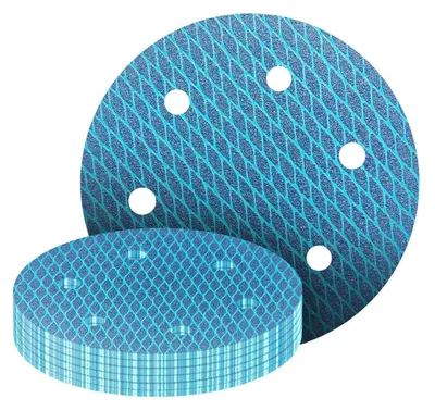 Image de Papier abrasif auto-agrippant, 225 mm, 6 trous, grains 40-240, 25 pièces, pour ponceuses excentriques