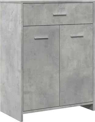 Immagine prodotto di vidaXL Mobile da bagno grigio cemento 60x33x80 cm materiale a base di legno