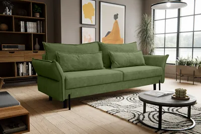 Produktbild von Kaiser Möbel Schlafsofa Volio mit Bettzeugcontainer Grün