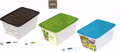 Image de Branq Récipient en plastique avec couvercle Z-BOX 15l