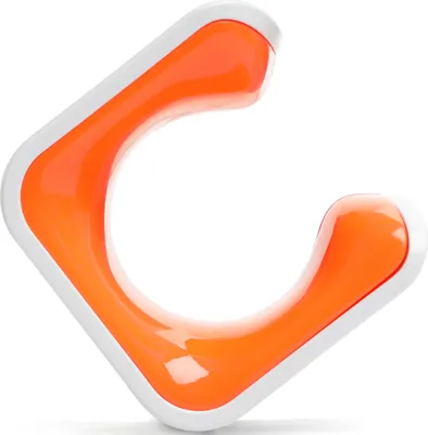 Produktbild von Hornit Clug mtb L Wandhalterung für 44-57 mm Reifen, orange/weiß
