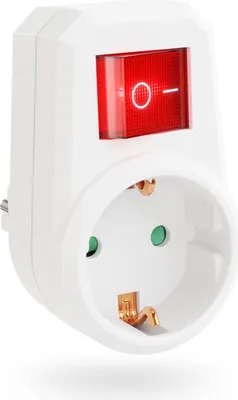 Produktbild von greate Schaltbare Steckdose mit Schalter 1fach - Schuko Steckdosenschalter, Zwischenstecker mit Schalter