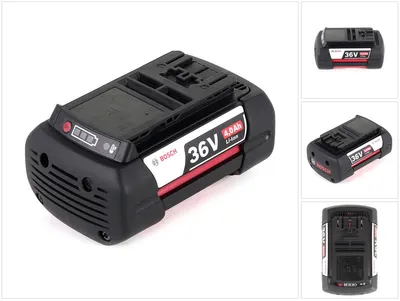 Produktbild von Bosch GBA 36V 4.0Ah, 4000 mAh, Lithium-Ion (Li-Ion), 36 V, Schwarz, 1 Stück(e)