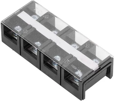 Produktbild von Elektrisches 2-Richtungs-Schaltblock - Einfach zu montieren - Drahtschutz - Für AC600V 100A geeignet - Metallisch - Schwarz