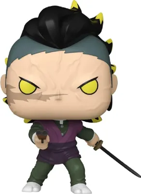 A Funko Pop! figure of Genya Shinazugawa in his Demon Form from Demon Slayer.