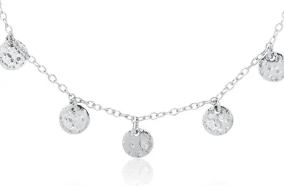 Produktbild von 925er Silber Kette runde Anhänger