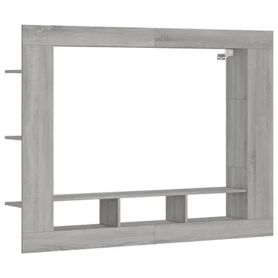 Zdjęcie produktu dla vidaXL Szafka pod TV szara Sonoma 152x22x113 cm materiał drewnopochodny