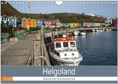 Produktbild von Helgoland - idyllische Nordseeinsel (Wandkalender 2026 DIN A4 quer), CALVENDO Monatskalender