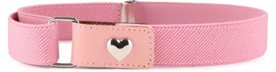 Produktbild von Ladeheid Mädchen Gürtel Elastik-Gürtel 1-6 Jahre 34-65 cm P15G (Rosa/Herz)