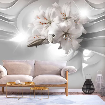 Produktbild von Basera Selbstklebende Fototapete Lilienmotiv b-C-0203-a-a, mit UV-Schutz, 343x245 cm