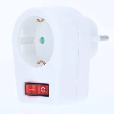 Immagine prodotto di as-Schwabe Presa a risparmio energetico con contatto di terra Interruttore On/Off Bianco 230V IP20