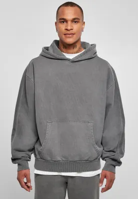 Produktbild von Urban Classics TB4955 | Heavy Terry Garment Dye Hoody Kapuzenpuli Herren - Farbe: darkshadow - Größe: 4XL