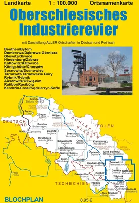 Produktbild von Landkarte Oberschlesisches Industrierevier 1:100 000