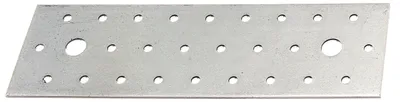 Immagine prodotto di Piastra forata Alberts 820381, zincata Sendzimir, 200 x 60 x 2 mm, set da 25 pezzi