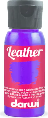 Produktbild von Darwi 4x DARWI Ledermalfarbe, Flasche 50ml, Violett - Violett DA0420050900C