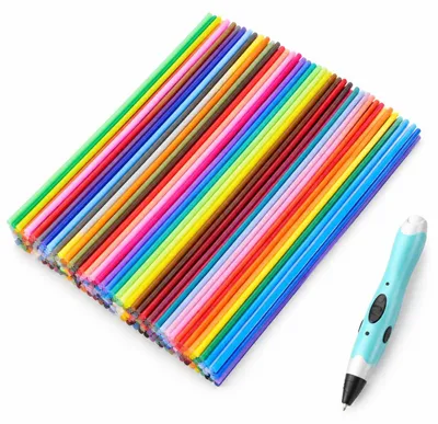 3D-Stift-Filament-Set, 110 Stück, 22 Farben, 2,5 mm, PCL