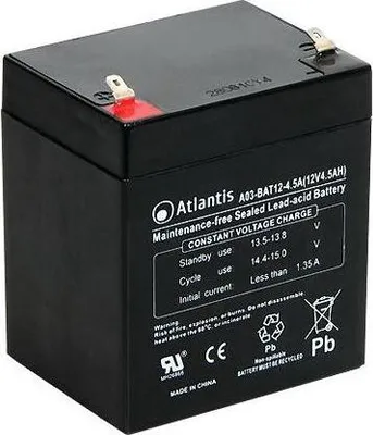 Immagine prodotto di Atlantis Land A03-BAT12-4.5A batteria UPS Acido piombo (VRLA) 12 V 4,5 Ah