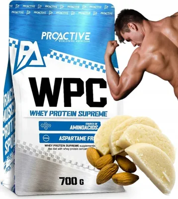 Immagine prodotto di ProActive Concentrato di proteine del siero di latte in polvere WPC 700 g, gusto: marzapane