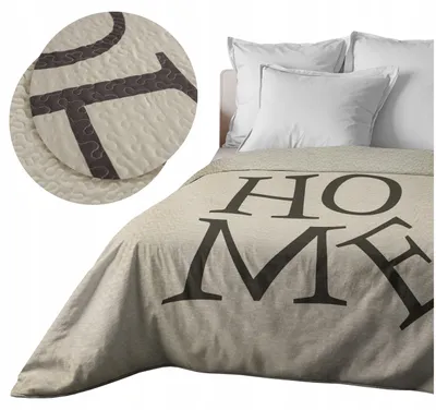Obrázok produktu pre DOMAREX Prehoz na posteľ HOME 200x220 cm, prešívaný, béžový