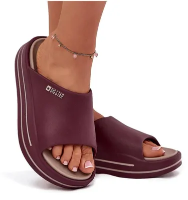 Produktbild von Damen Plattform Sandalen Big Star SS274425 Bordeaux 39