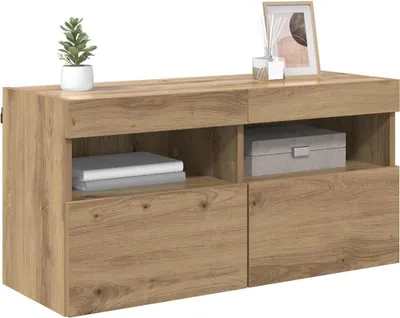 Produktbild von TV-Wandschrank Artisan-Eiche 80 x 30 x 40 cm Holzwerkstoff