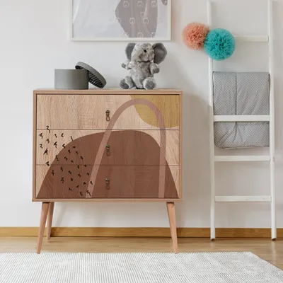 Produktbild von Skye Decor, City Trio Form, Kommode, Mehrfarbig, 100 % MELAMINBESCHICHTETE SPANPLATTEN, 80 x 40 x 89 cm