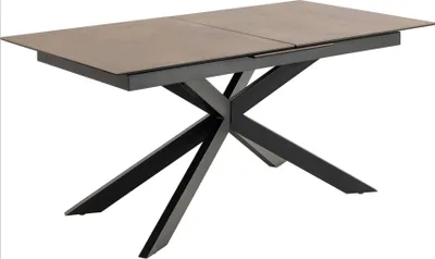 Produktbild von Irwine Esstisch 90x168/210cm inkl. 1 Zusatzplatte braun.