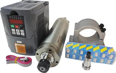 Produktbild von CNC-Frässpindelmotor, 2,2 kW Leistung, wassergekühltes Design, Kit 2, 220V Kit