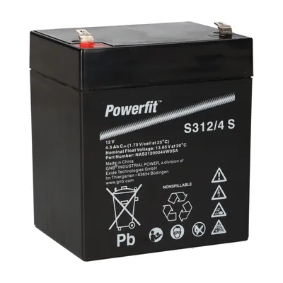 Image de Exide Powerfit Bleiakku AGM 12V 4,5Ah S312/4 S