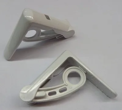 Produktbild von 100 Tischtuchklammern mit Feder für Tischtücher PVC Weiß