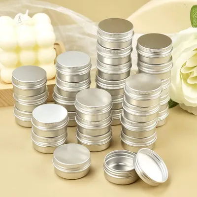 Imagen del producto de Latas de aluminio redondas, de 10 ml, paquete de 30 unidades, para cosméticos