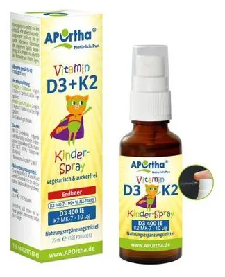 Immagine prodotto di Spray bocca per bambini D3 400 U.I.+K2 10 μg fragola 25 ml