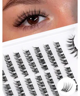 Image de Clusters de cils individuels, courbure C, 12-17 mm, faux cils naturels
