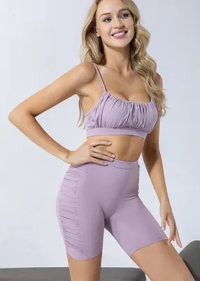 Immagine prodotto di Set sportivo con leggings corti, rosa XL