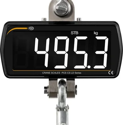 Produktbild von PCE Instruments PCE-CS 500LD Kranwaage 0-500 kg|+ Fernbedienung|Genauigkeit 1% v.Mb.|groß|Haken + Schäkel inkl. uvm.