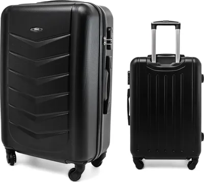 Produktbild von RGL 520 XXL Reisekoffer Hartschale ABS Koffer 360° Universalrollen Zahlenschloss Teleskopgriff Grösse: XXL Farbe: Schwarz