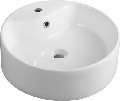 Obrázek produktu pro Aqualine Keramika - Umyvadlo na desku, průměr 400 mm, s 1 otvorem pro baterii, bílá 49413