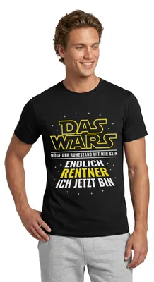 Produktbild von Spreadshirt Endlich Rentner Lustiger Ruhestand Spruch Männer T-Shirt, S, Schwarz