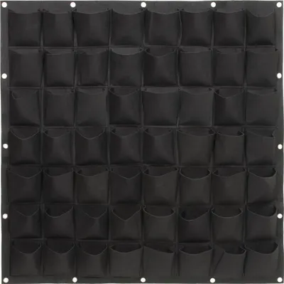 Produktbild von QUVIO Vertikaler Garten mit 56 Fächern - Abmessungen eines Fachs sind 10 cm hoch und 10 cm breit - 7 Schichten hoch - 100 x 100 Zentimeter
